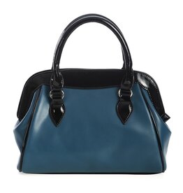 Banned Banned Back to Business Retro handbag blue-black