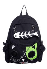 Banned Gothic bags Steampunk bags - Banned Kitty backpack with Speakers