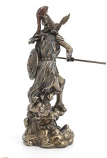 Veronese Design Giftware Beelden Collectables  - Athene met Speer Griekse Godin van de Wijsheid en Oorlog gebronsd beeld
