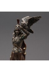 Veronese Design Giftware Figurines Collectables - Athena with Owl Goddess of Wisdom and War 20cm