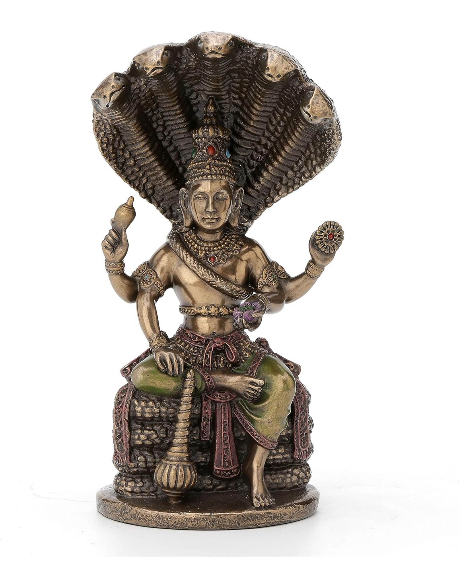 Veronese Design Giftware Figurines Collectables - Vishnu Bronzed statue Veronese Design 19cm