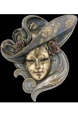 Veronese Design Miscellaneous - Venetian Mask with Roses Wall Hanging Veronese Design