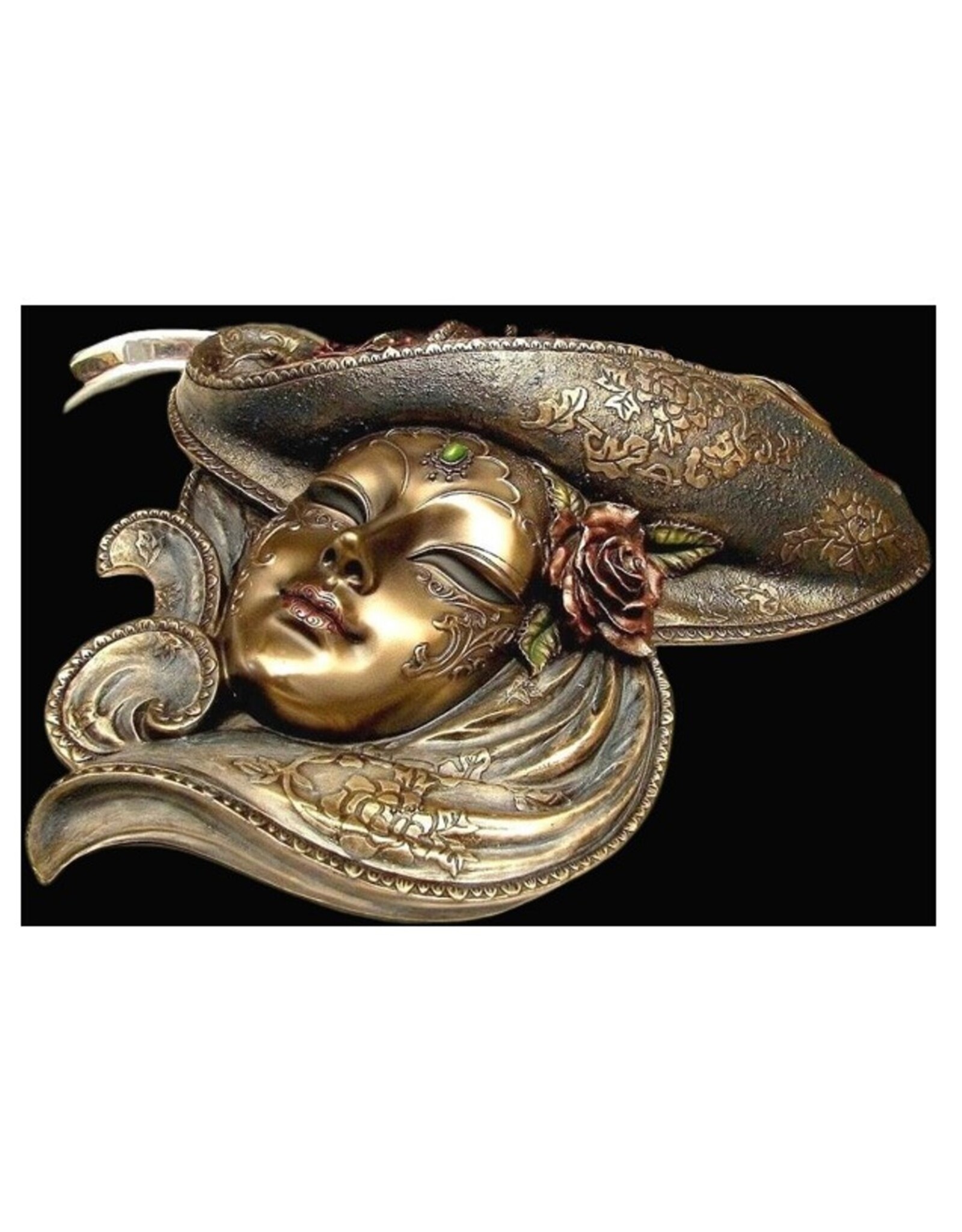 Veronese Design Miscellaneous - Venetiaans Masker met Rozen Wanddecoratie Veronese Design