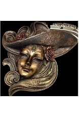 Veronese Design Miscellaneous - Venetian Mask with Roses Wall Hanging Veronese Design