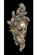 Veronese Design Miscellaneous - Venetian Mask Peacock Wall Hanging Veronese Design