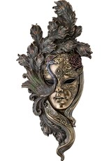 Veronese Design Miscellaneous - Venetian Mask Peacock Wall Hanging Veronese Design