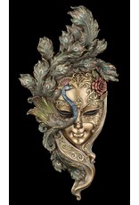 Veronese Design Miscellaneous - Venetian Mask Peacock Wall Hanging Veronese Design