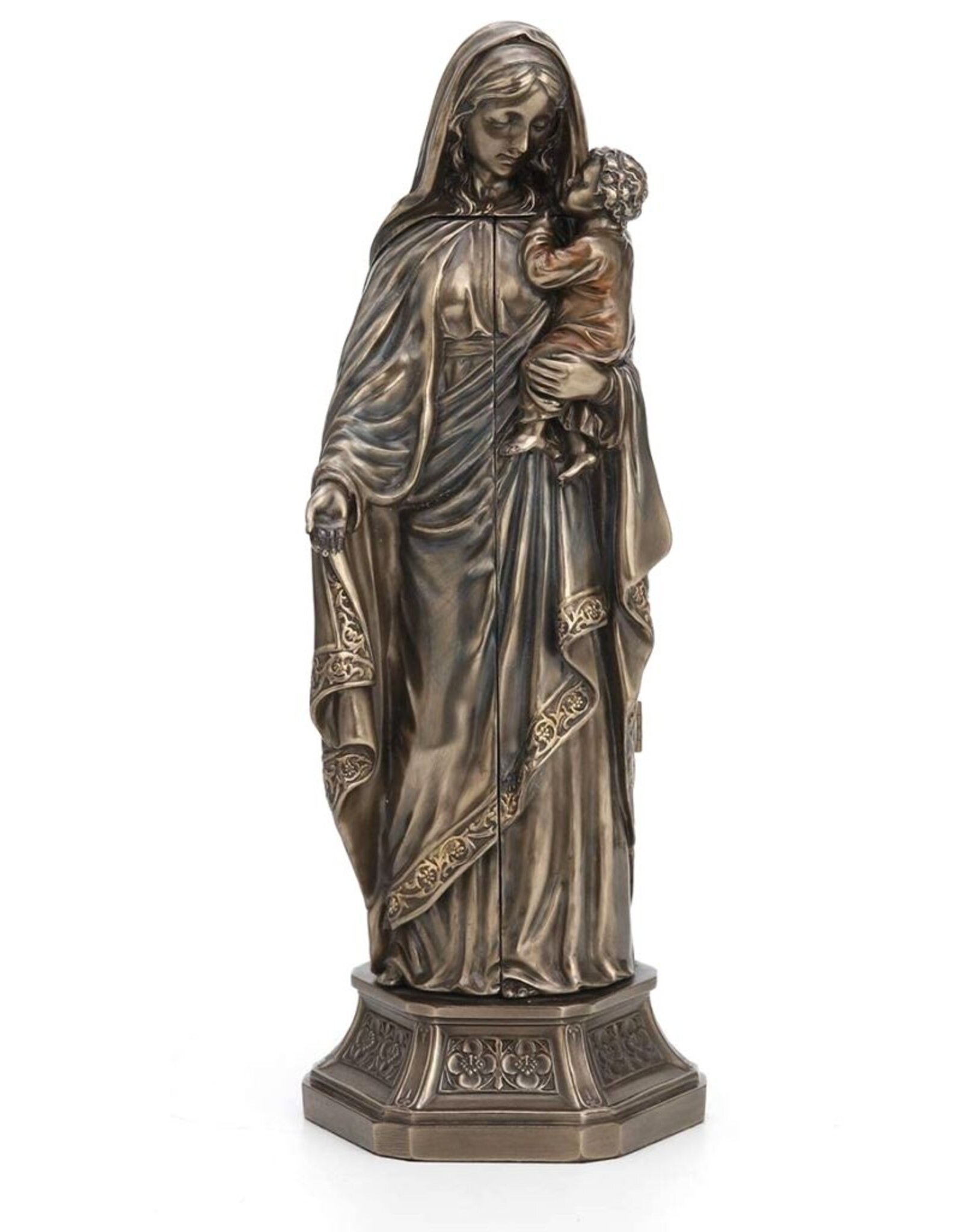 Veronese Design Giftware & Lifestyle -   Lady of Grace Virgin Mary Triptych Altar 29cm