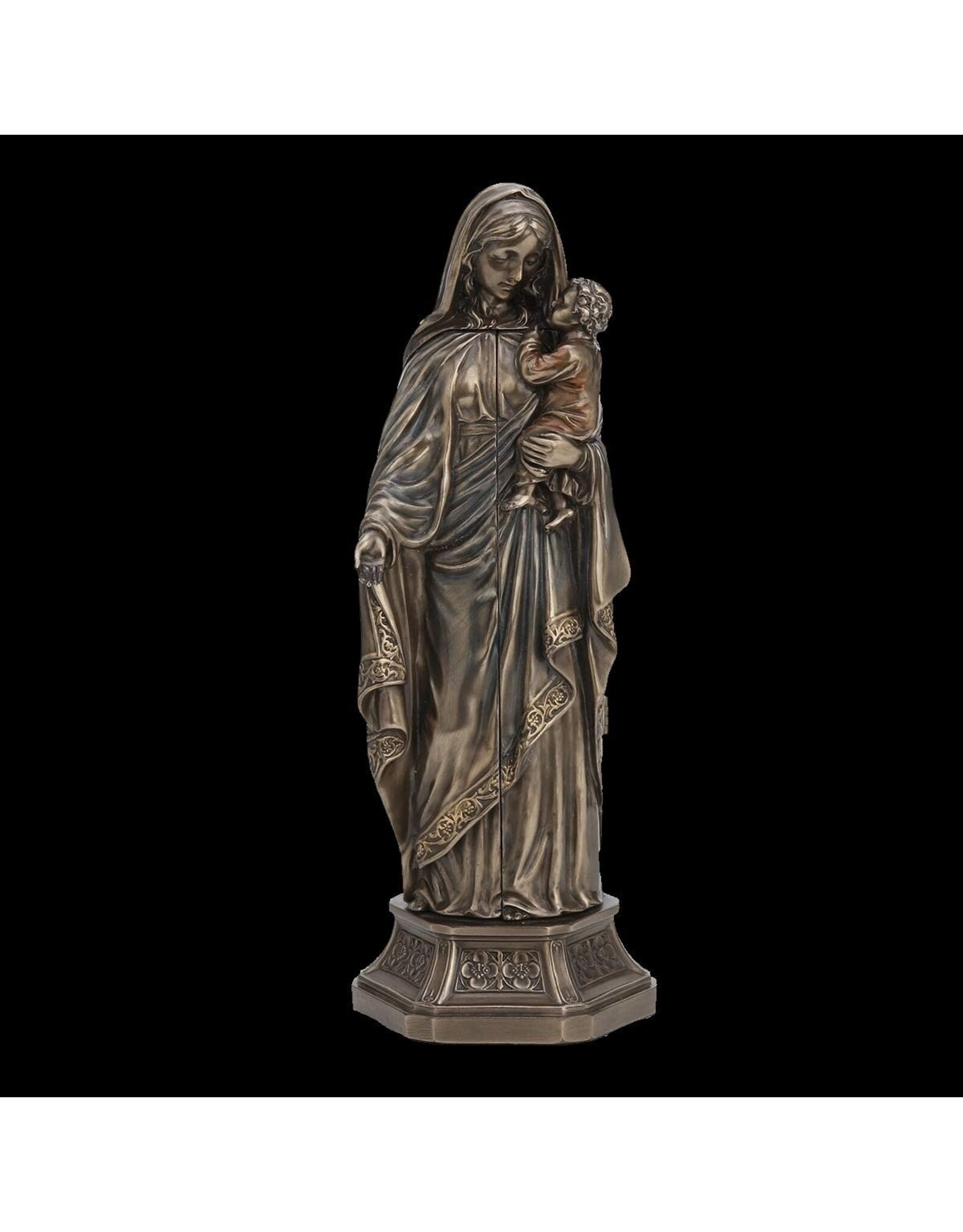 Veronese Design Giftware & Lifestyle -   Lady of Grace Virgin Mary Triptych Altar 29cm