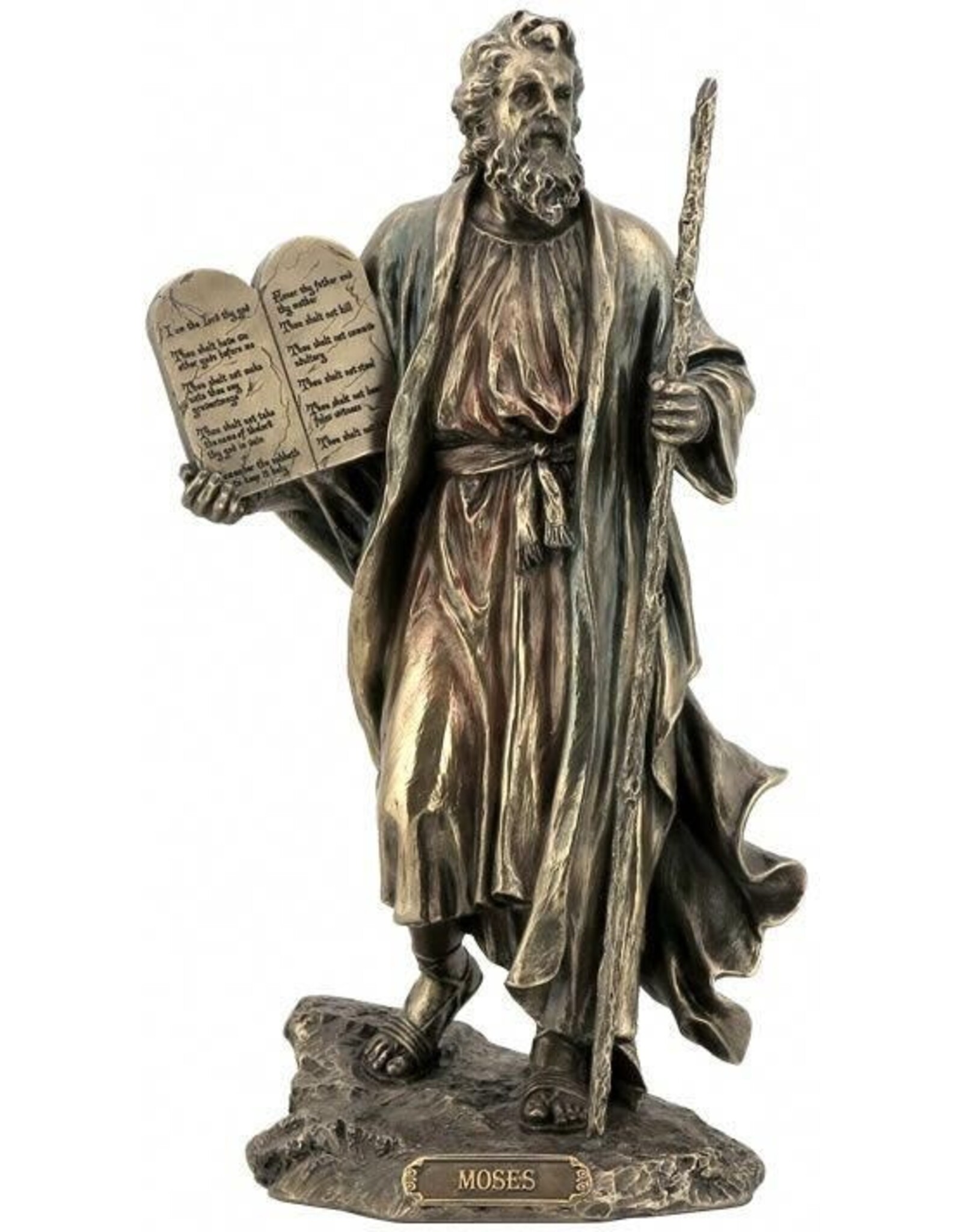 Veronese Design Giftware Figurines Collectables - Moses Ten Commandments Veronese Design