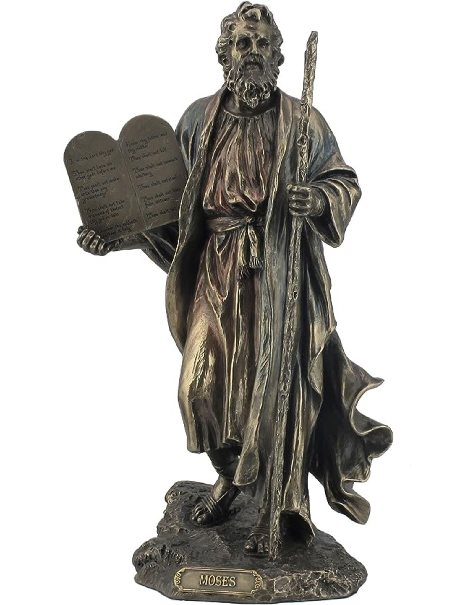 Veronese Design Giftware Figurines Collectables - Moses Ten Commandments Veronese Design