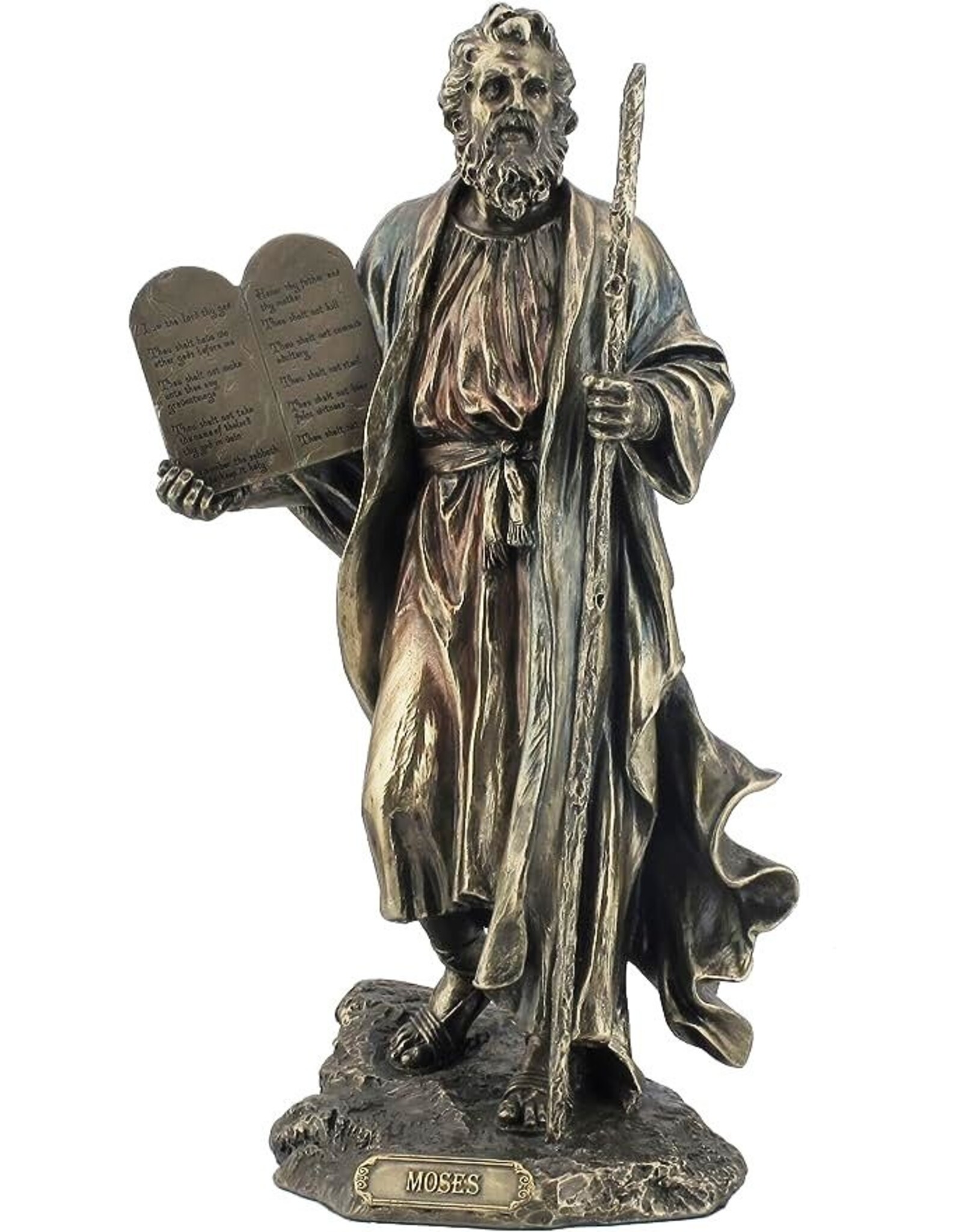 Veronese Design Giftware Figurines Collectables - Moses Ten Commandments Veronese Design
