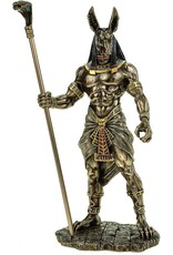 Veronese Design Giftware & Lifestyle - Egyptian God Anubis with Cobra sceptre Veronese Design