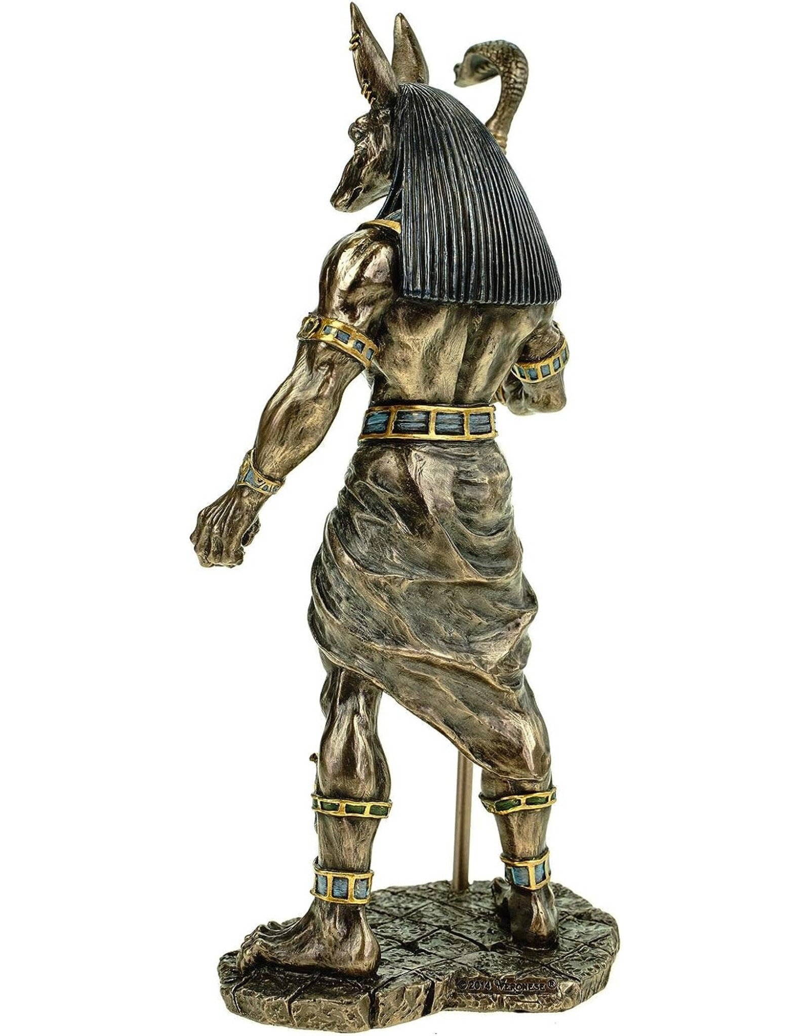 Veronese Design Giftware & Lifestyle - Egyptian God Anubis with Cobra sceptre Veronese Design