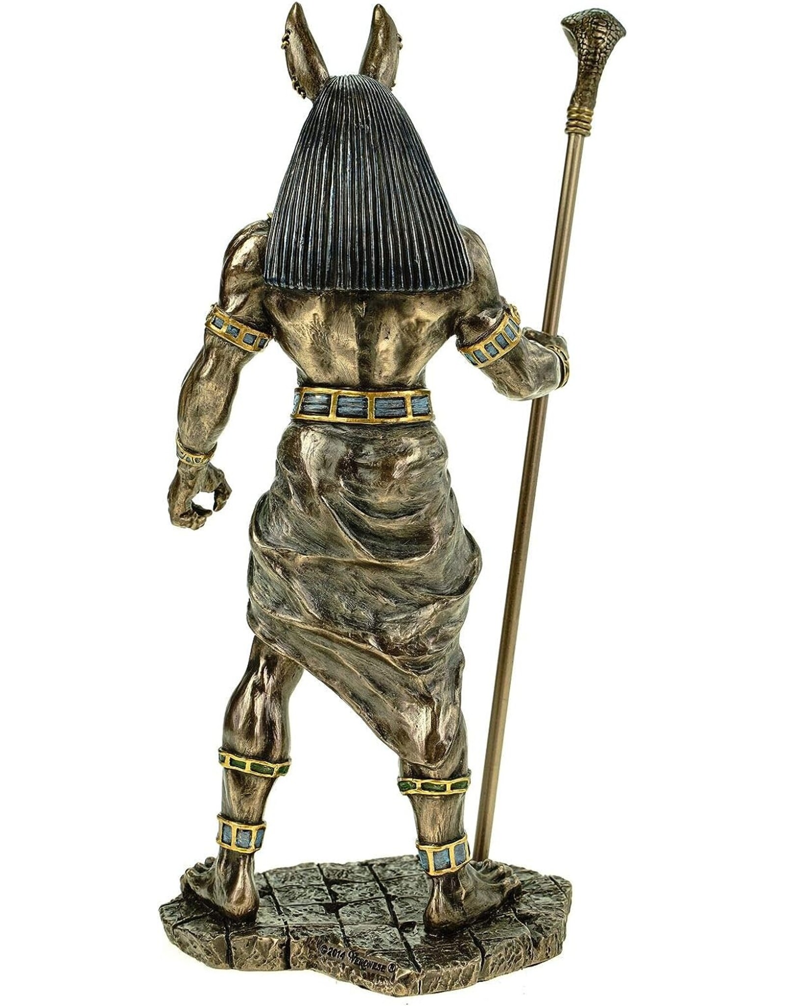Veronese Design Giftware & Lifestyle - Egyptian God Anubis with Cobra sceptre Veronese Design