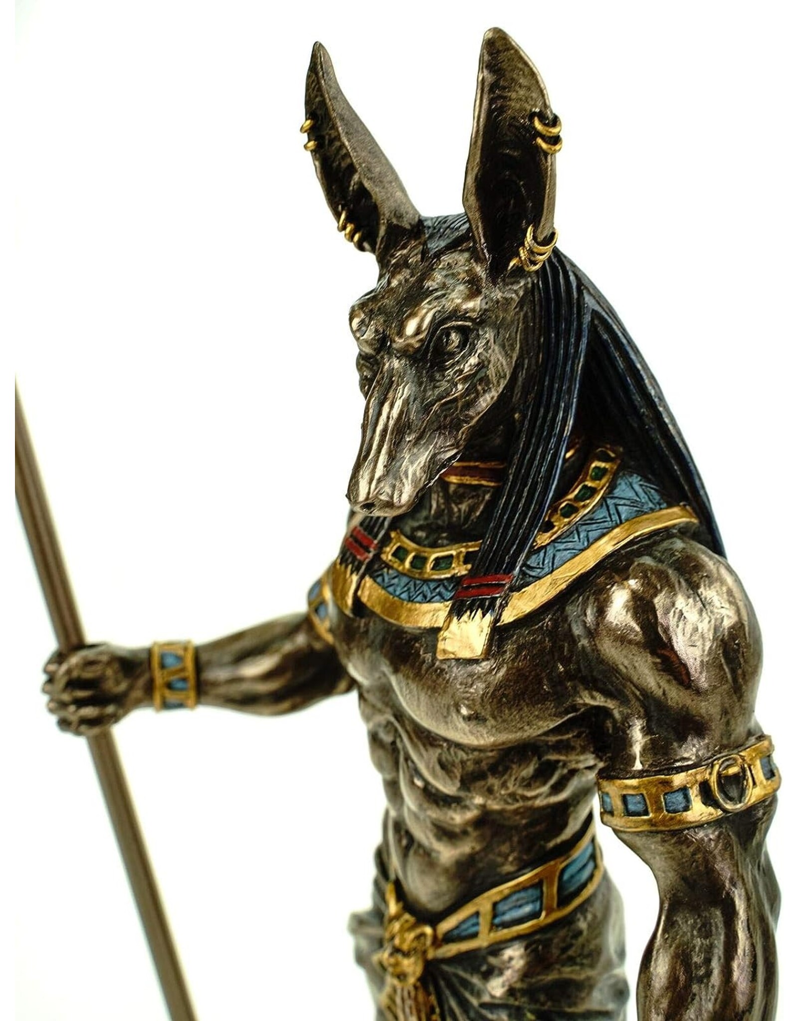 Veronese Design Giftware & Lifestyle - Egyptian God Anubis with Cobra sceptre Veronese Design