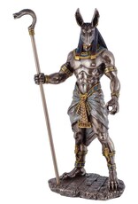 Veronese Design Giftware & Lifestyle - Egyptian God Anubis with Cobra sceptre Veronese Design