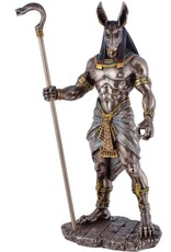 Veronese Design Giftware & Lifestyle - Egyptian God Anubis with Cobra sceptre Veronese Design