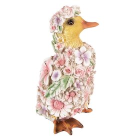 C&E Duck Flower Power Flower Duck figurine