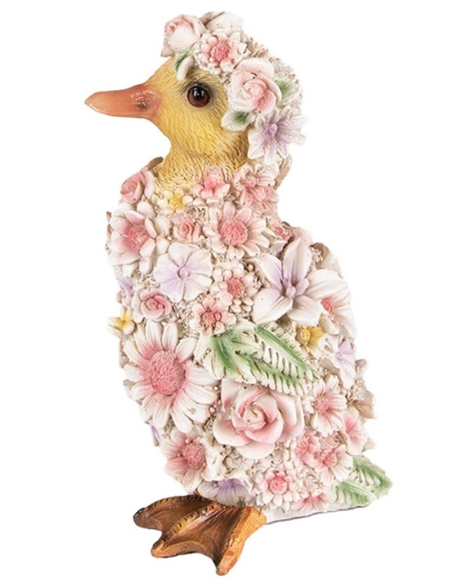 C&E Giftware & Lifestyle - Duck Flower Power Flower Duck figurine