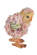 C&E Giftware & Lifestyle - Chick Decorated with Flowers figurine