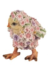 C&E Giftware & Lifestyle - Chick Decorated with Flowers figurine