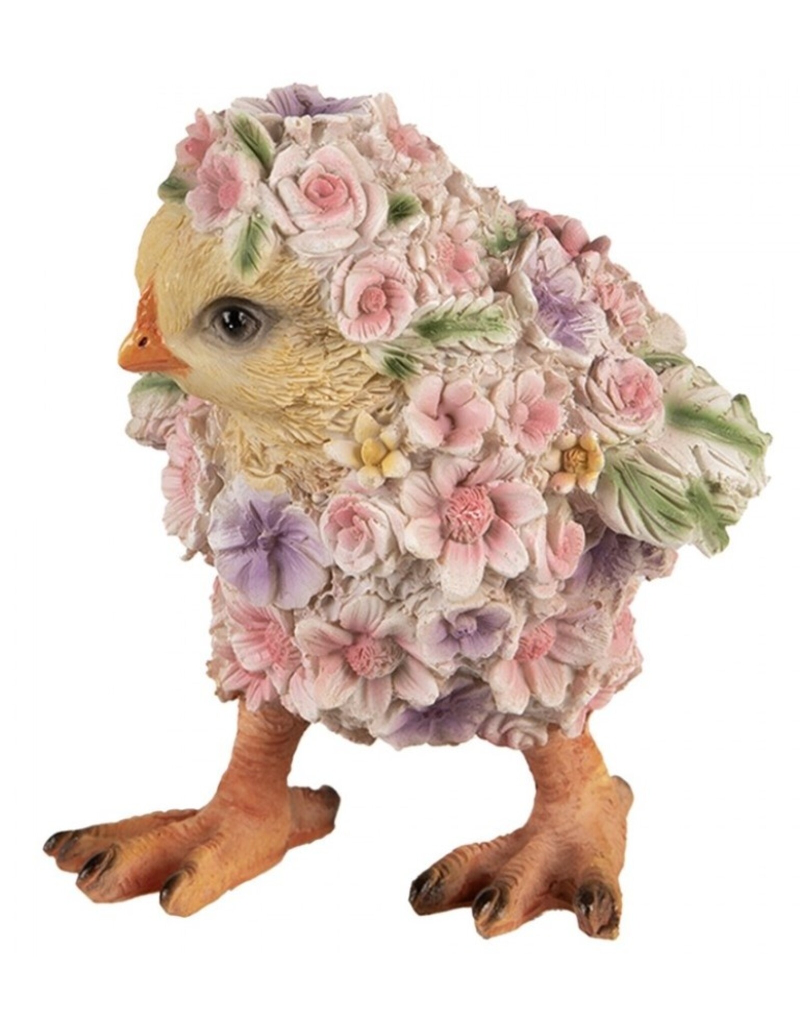 C&E Giftware & Lifestyle - Chick Decorated with Flowers figurine