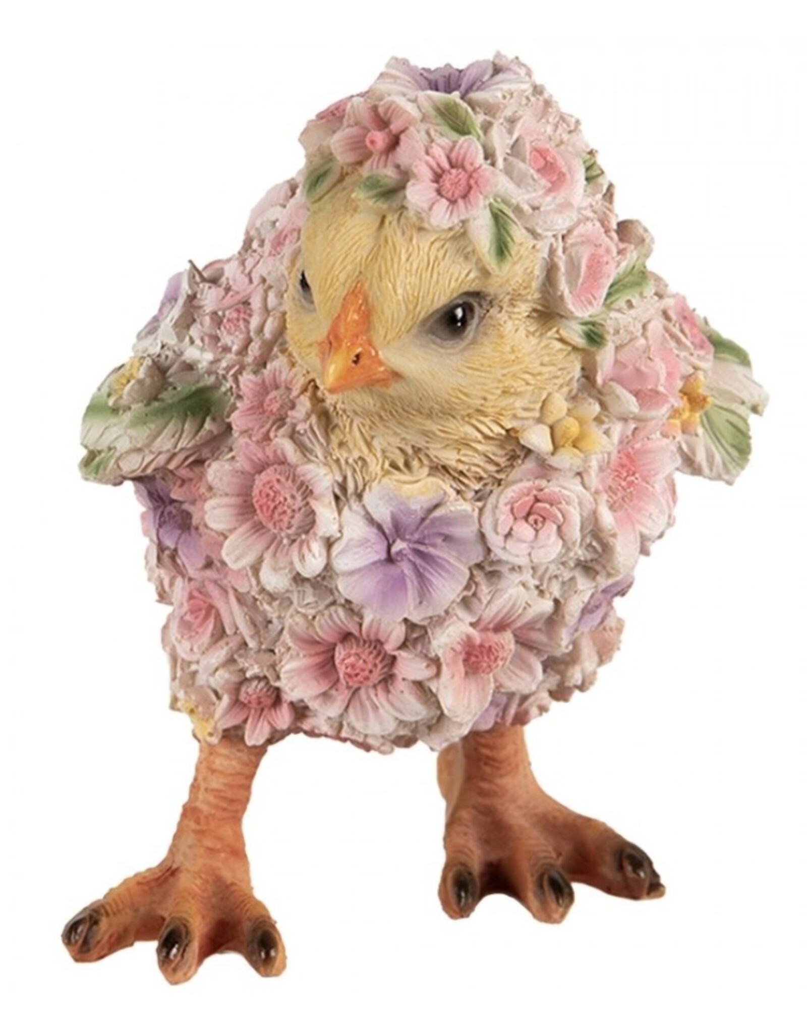 C&E Giftware & Lifestyle - Chick Decorated with Flowers figurine