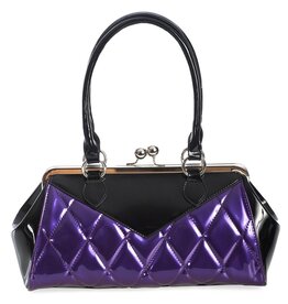 Banned Banned Rockabilly LILYMAE handbag black-purple