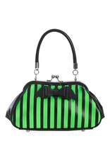 Banned Retro bags Vintage bags - Banned Night of Mystery Handbag Green-black