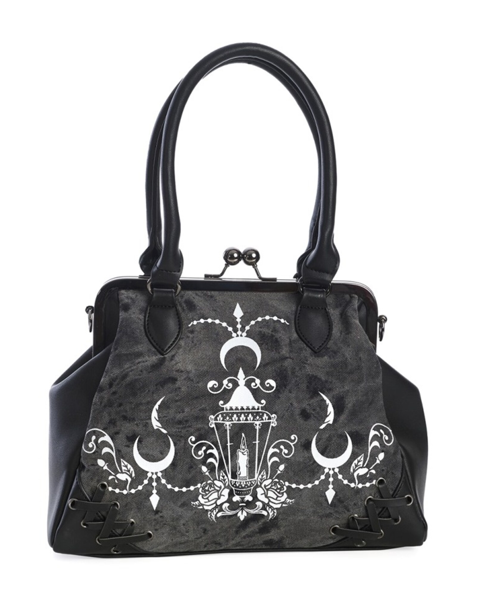 Banned Gothic bags Steampunk bags - Banned Chadelier handbag Lantern and Corset cord