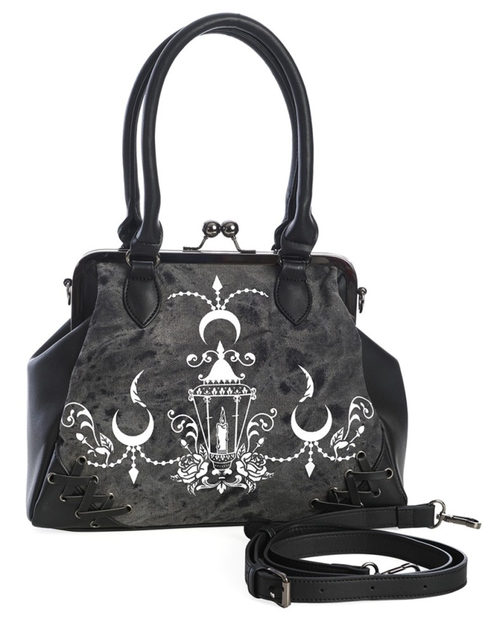 Banned Gothic bags Steampunk bags - Banned Chadelier handbag Lantern and Corset cord