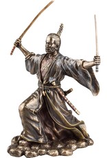 Veronese Design Giftware & Lifestyle - Japanese Samurai with Katana bronzed statue