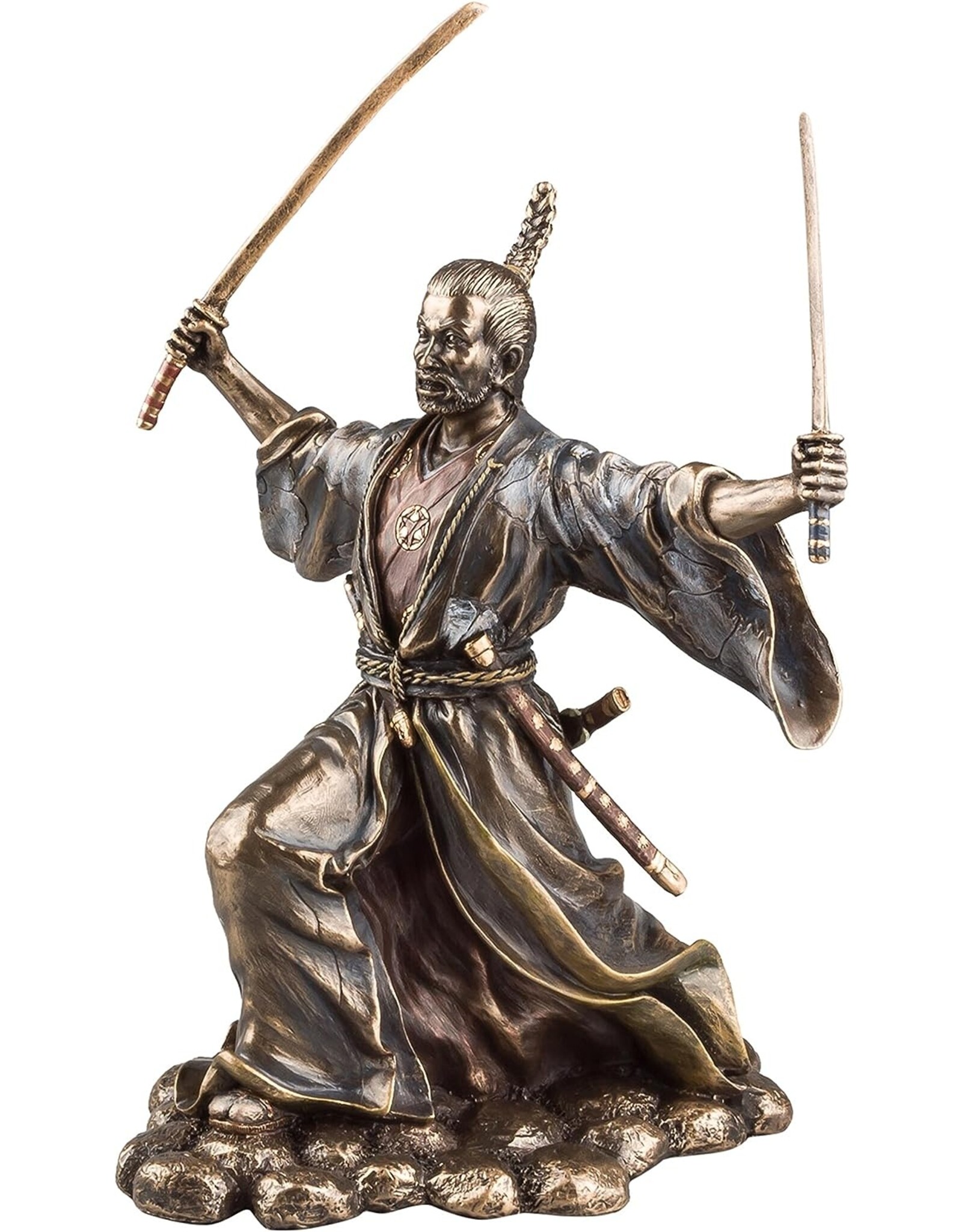 Veronese Design Giftware & Lifestyle - Japanese Samurai with Katana bronzed statue