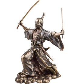 Veronese Design Japanese Samurai with Katana bronzed statue