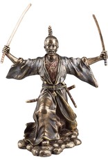 Veronese Design Giftware & Lifestyle - Japanese Samurai with Katana bronzed statue