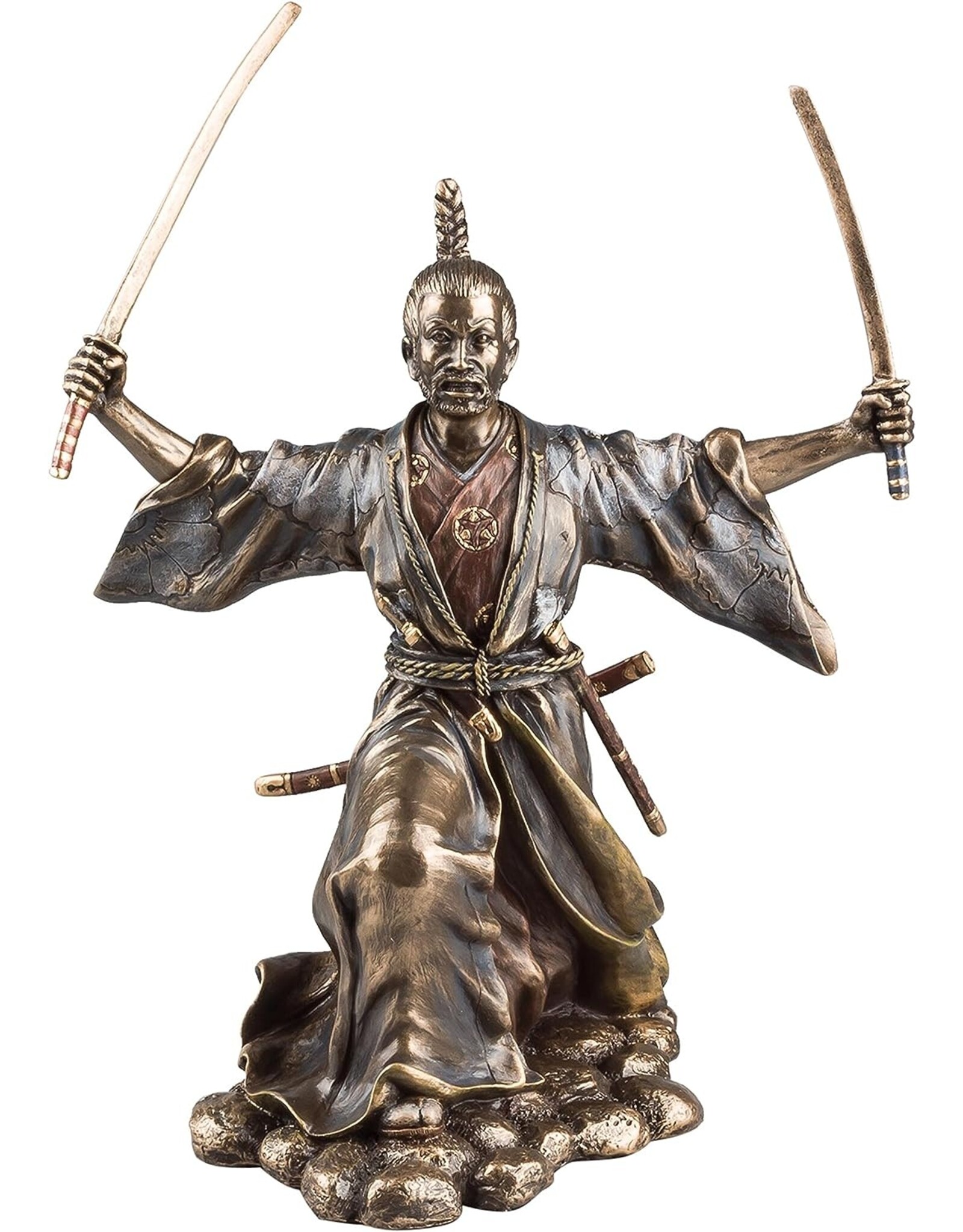 Veronese Design Giftware & Lifestyle - Japanese Samurai with Katana bronzed statue