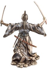 Veronese Design Giftware & Lifestyle - Japanese Samurai with Katana bronzed statue