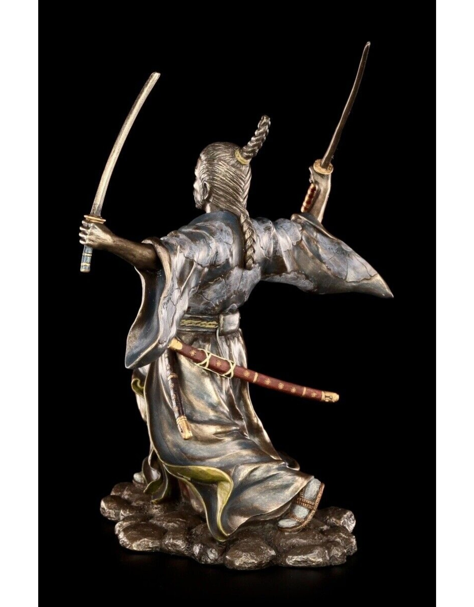 Veronese Design Giftware & Lifestyle - Japanese Samurai with Katana bronzed statue