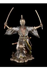 Veronese Design Giftware & Lifestyle - Japanese Samurai with Katana bronzed statue