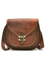 Trukado Leather bags - Leather Saddlebag Steampunk style with vintage hook