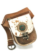 Trukado Leather Festival bags, waist bags and belt bags - Cowhide Hipbag with Vintage Hook Indian