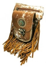 Trukado Leather Festival bags, waist bags and belt bags - Waistbag with Fringes and Cowhide Ibiza Style
