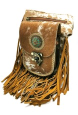 Trukado Leather Festival bags, waist bags and belt bags - Waistbag with Fringes and Cowhide Ibiza Style