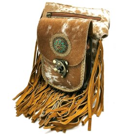 Trukado Waistbag with Fringes and Cowhide Ibiza Style