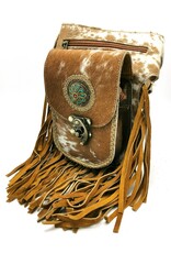 Trukado Leather Festival bags, waist bags and belt bags - Waistbag with Fringes and Cowhide Ibiza Style