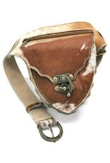 Trukado Leather Festival bags, waist bags and belt bags - Cowhide waist bag with hook - Ibiza Style Cowhide waist bag