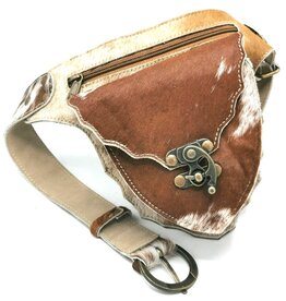 Trukado Cowhide waist bag with hook - Ibiza Style Cowhide waist bag