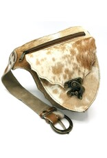 Trukado Leather Festival bags, waist bags and belt bags - Cowhide waist bag with vintage hook