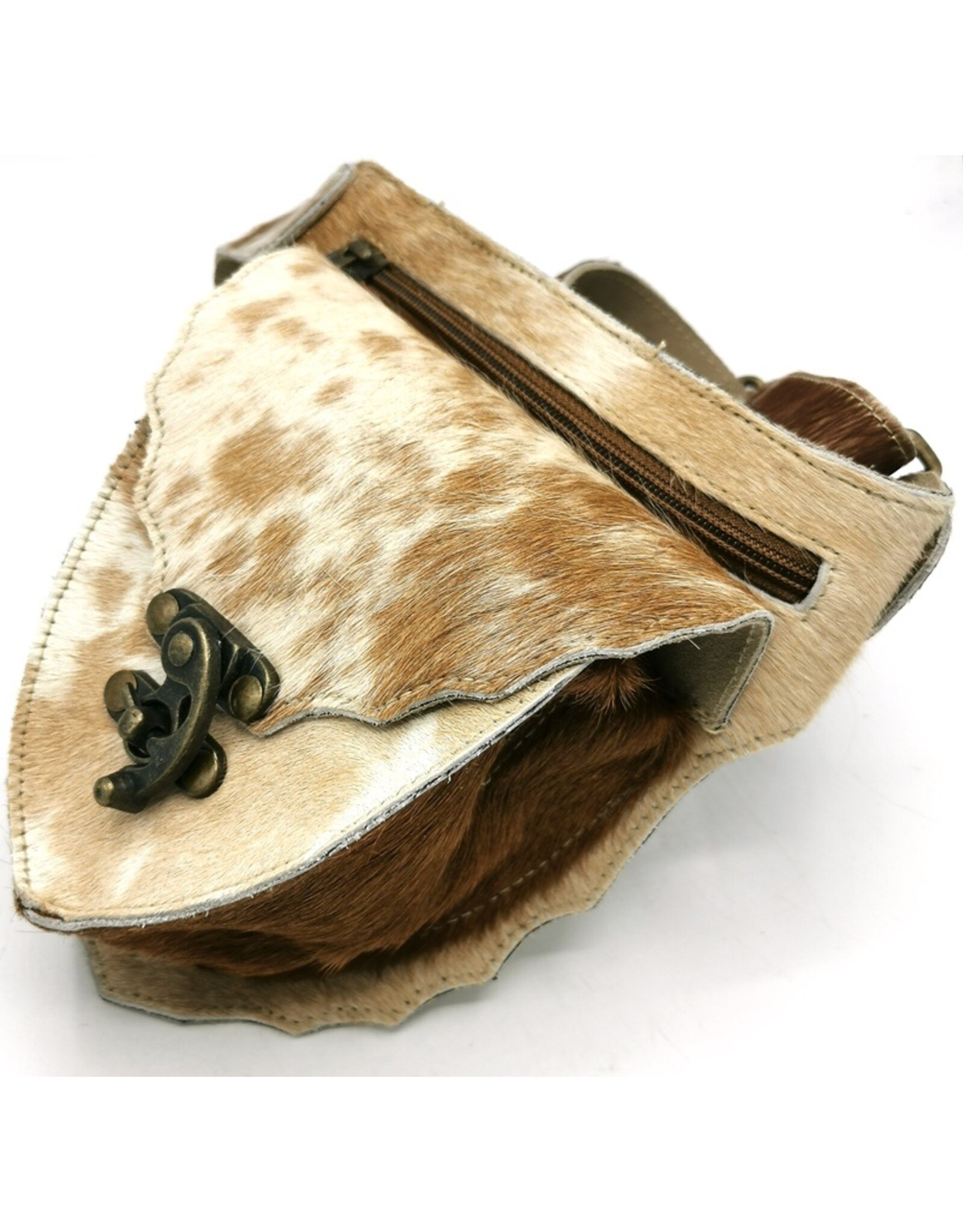 Trukado Leather Festival bags, waist bags and belt bags - Cowhide waist bag with vintage hook